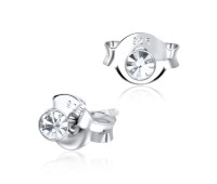 Roundy Stone Silver Stud Earring ST-1103 (2.2mm)